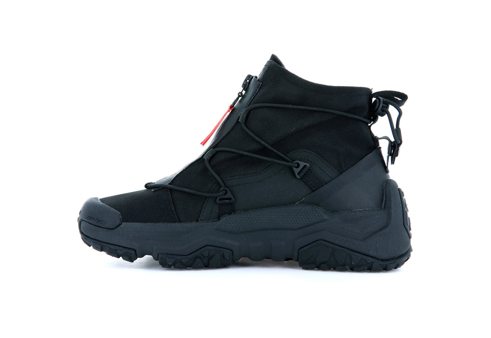 Zapatos Bajos Palladium OFF-GRID HI ZIP WATERPROOF + Hombre Negras | Costa Rica-29107